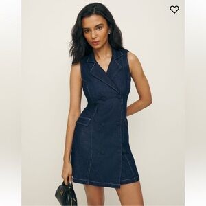 Reformation Savannah Denim Dress NWT